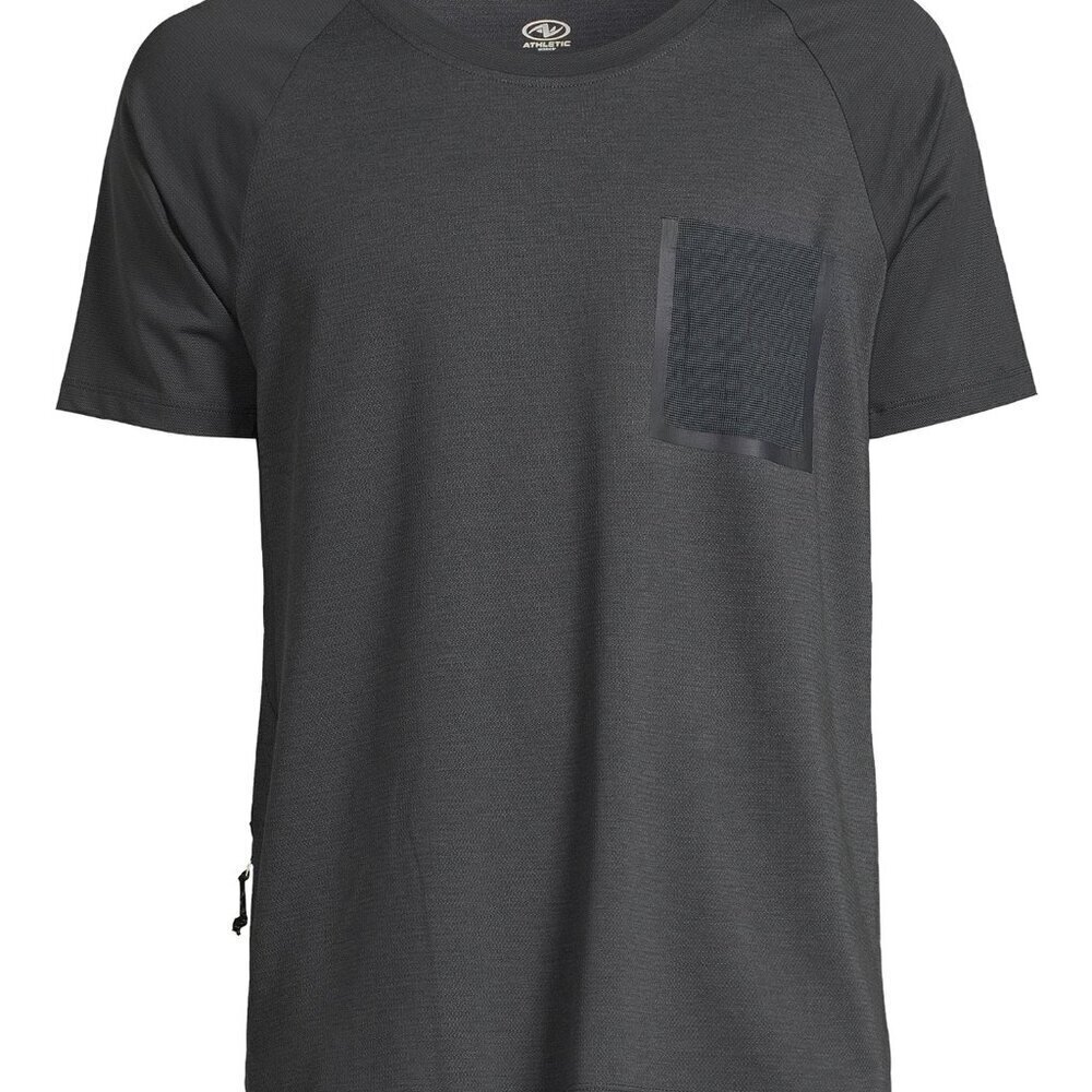 Athletic Works, DRIWorks, Men's Jacquard Pocket Tee with Short Sleeves XXL NWT - Picture 2 of 5